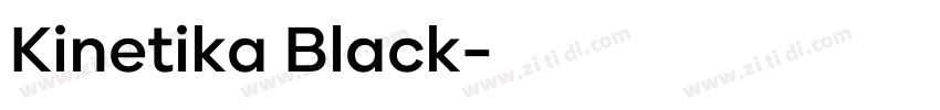 Kinetika Black字体转换